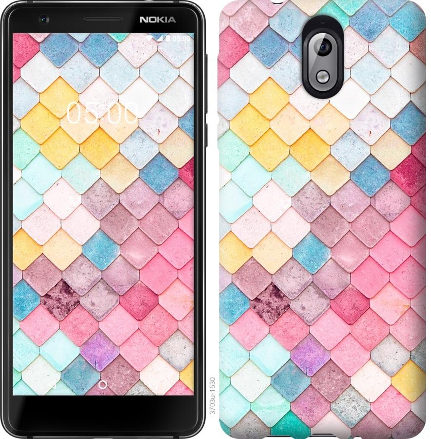 

Чехол на Nokia 3.1 Красочная черепица