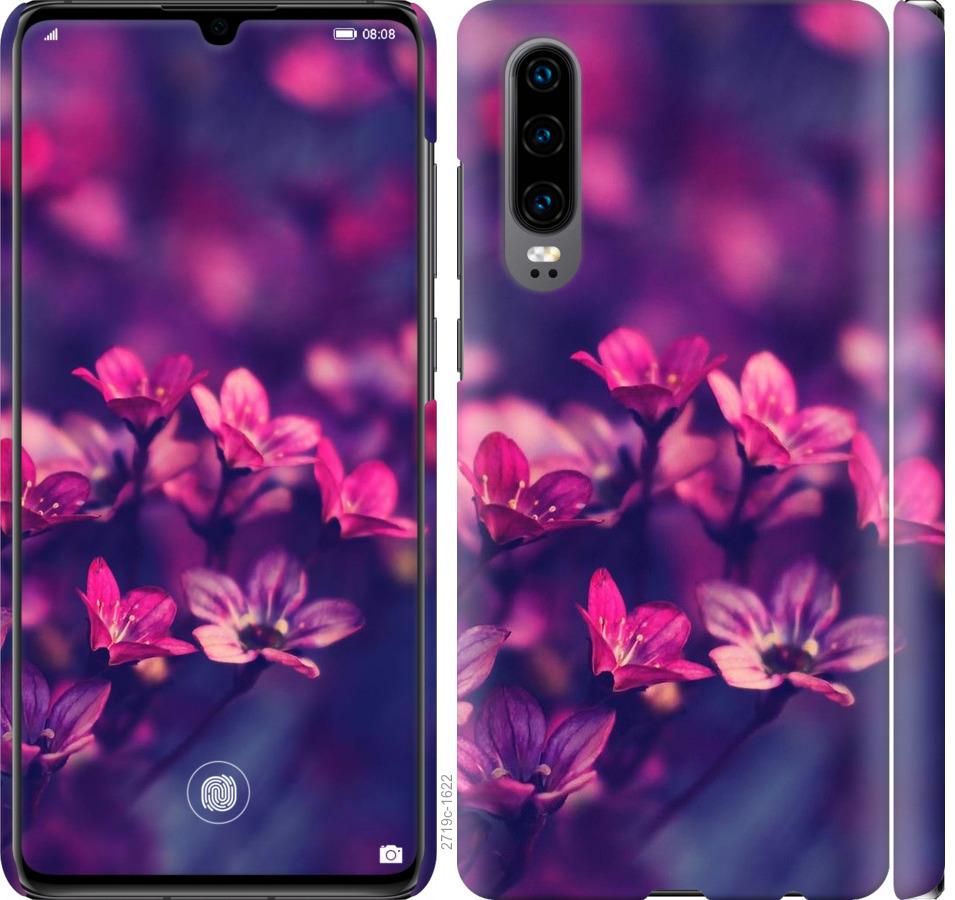 

Чохол на Huawei P30 Пурпурні квіти