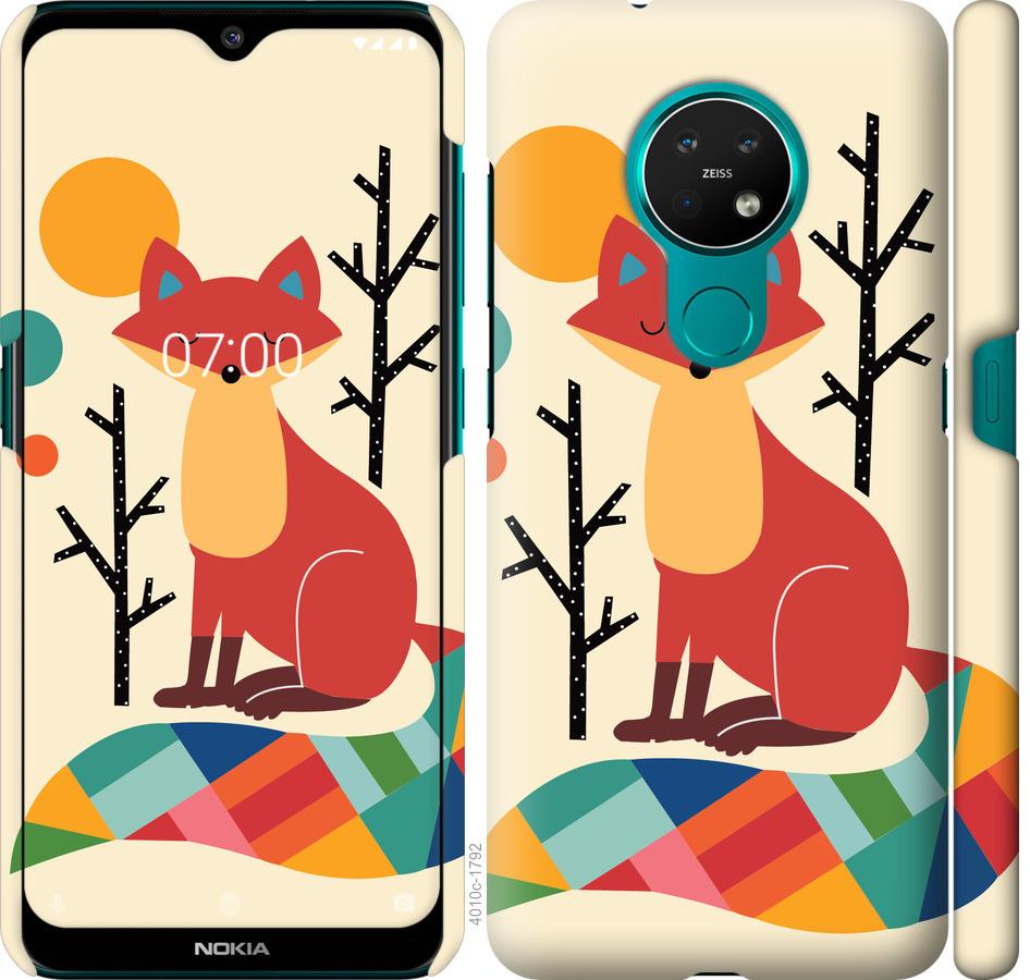 

Чехол на Nokia 7.2 Rainbow fox
