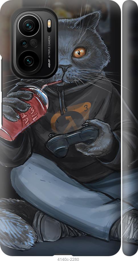 

Чехол на Xiaomi Poco F3 gamer cat