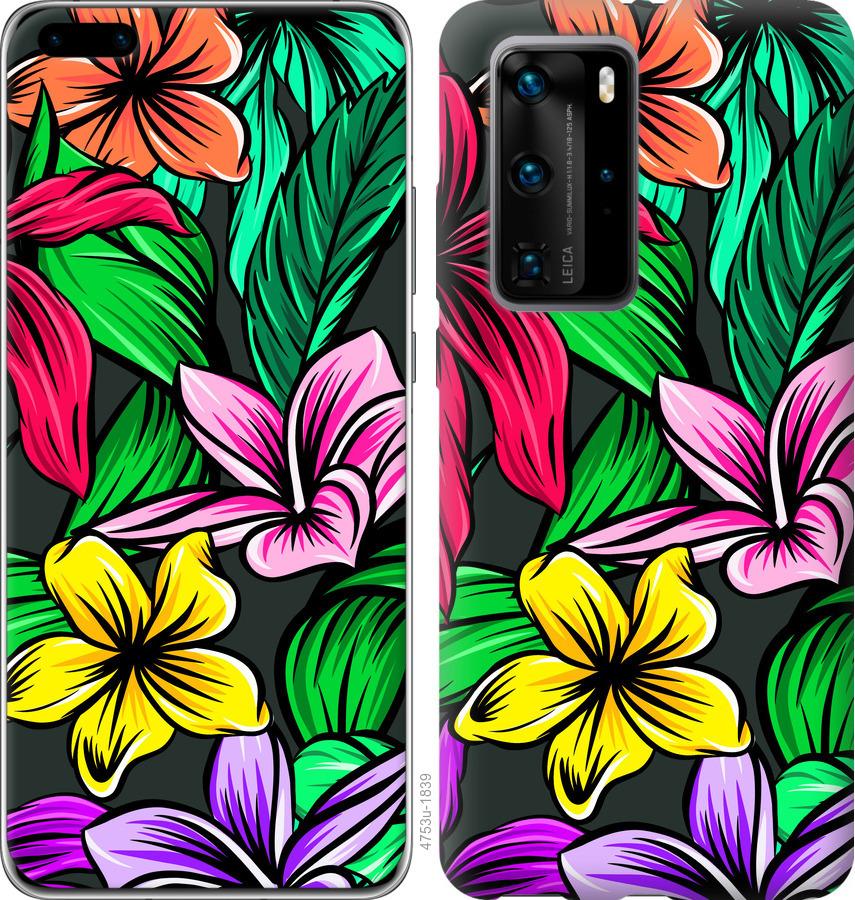 

Чохол на Huawei P40 Pro Тропічні квіти 1