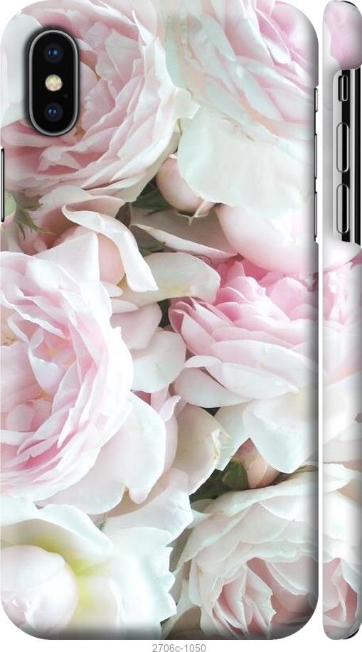

Чехол на iPhone X Пионы v2