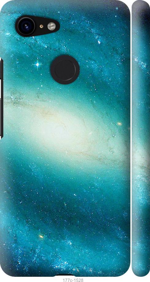 

Чехол на Google Pixel 3 Голубая галактика