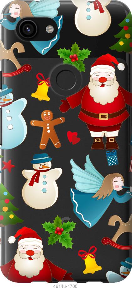 

Чехол на Google Pixel 3a Новогодний 1