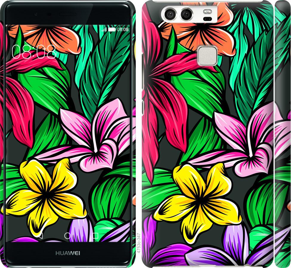

Чохол на Huawei P9 Тропічні квіти 1