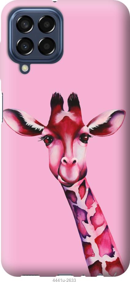 Чехол на Samsung Galaxy M33 M336B Розовая жирафа