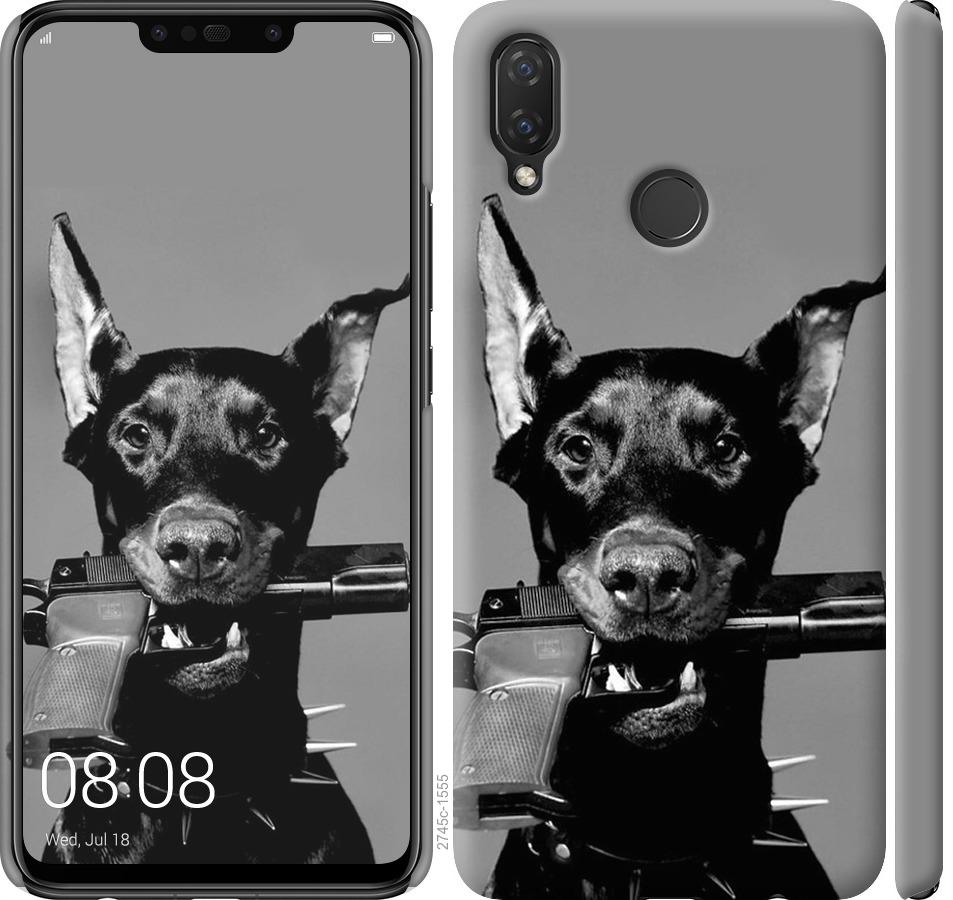 

Чохол на Huawei P Smart Plus Доберман