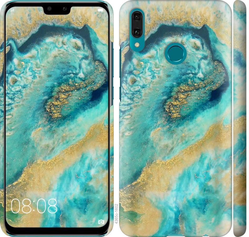 

Чехол на Huawei Y9 2019 Green marble