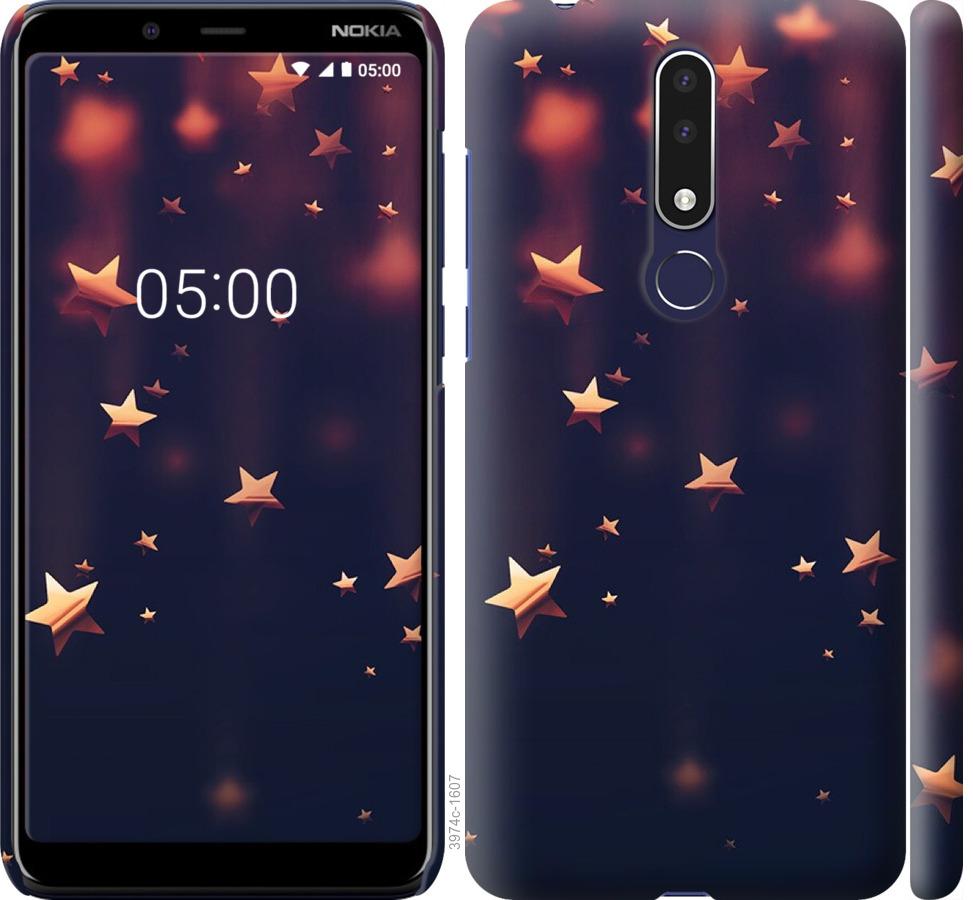 

Чехол на Nokia 3.1 Plus Падающие звезды