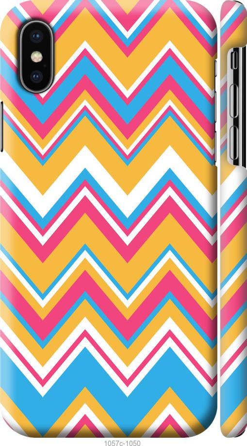 

Чехол на iPhone X Шеврон v2