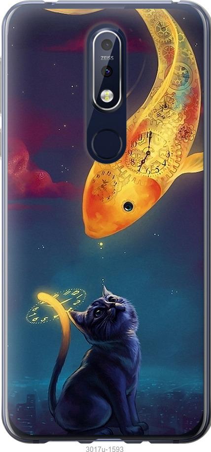 

Чехол на Nokia 7.1 Кошкин сон