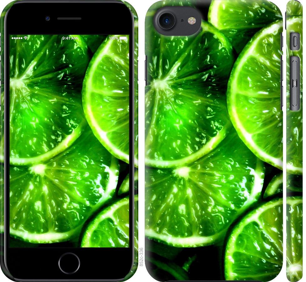 Чехол на iPhone 7 Зелёные дольки лимона
