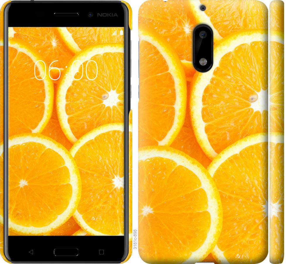

Чохол на Nokia 6 часточки апельсина