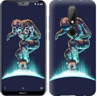 

Чехол на Nokia 6.1 Plus Космонавт на скейтборде