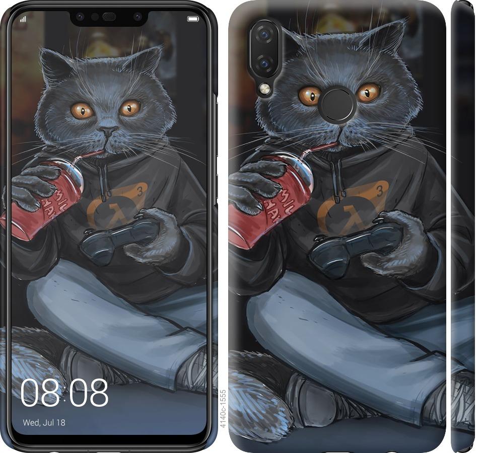 

Чехол на Huawei P Smart Plus gamer cat