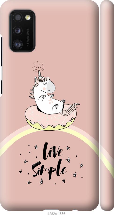 

Чехол на Samsung Galaxy A41 A415F Единорожка в пончике