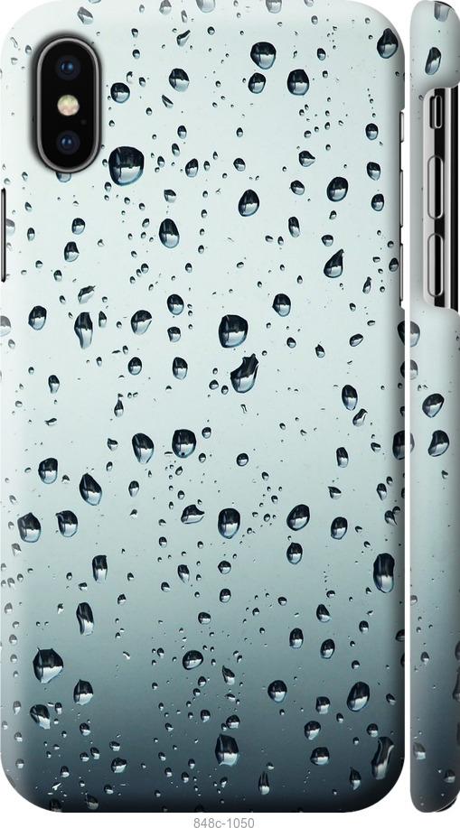 

Чохол на iPhone X Скло у краплях