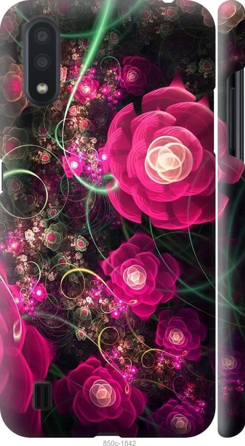 Чехол на Samsung Galaxy A01 A015F Абстрактные цветы 3