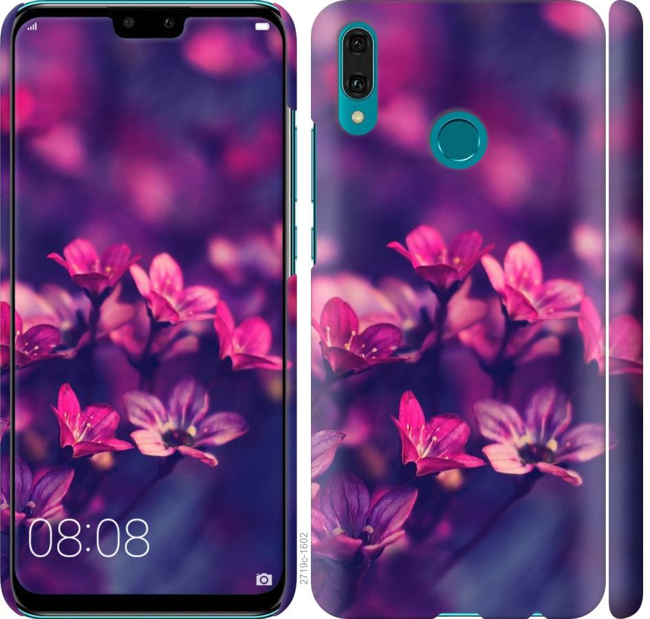 

Чохол на Huawei Y9 2019 Пурпурні квіти