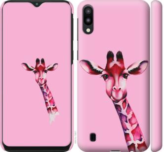 

Чохол на Samsung Galaxy M10 Рожева жирафа
