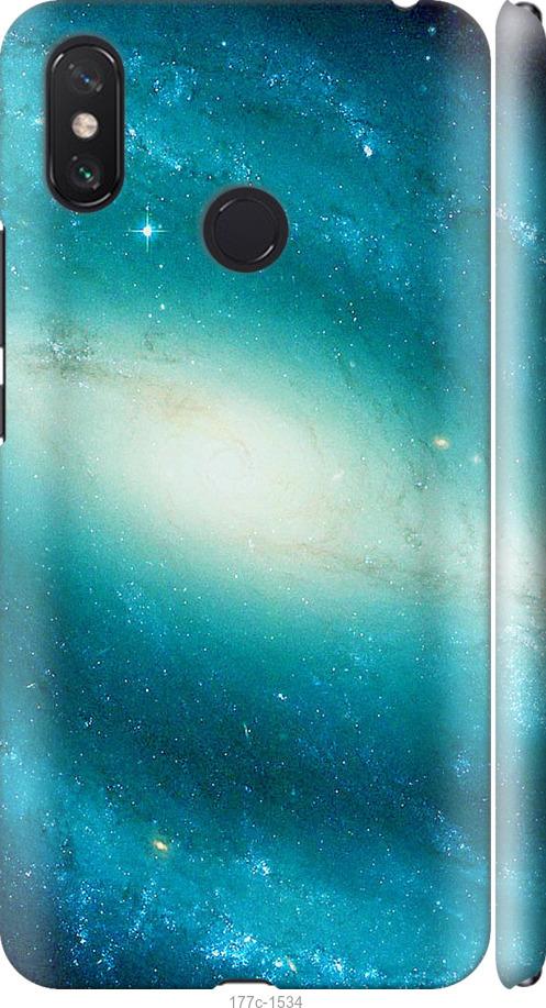 

Чехол на Xiaomi Mi Max 3 Голубая галактика