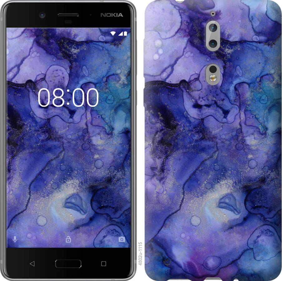 

Чехол на Nokia 8 Мрамор 7