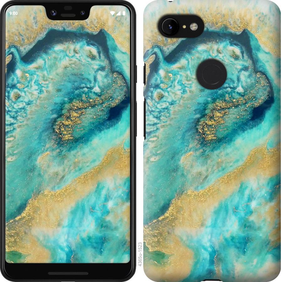 

Чехол на Google Pixel 3 XL Green marble
