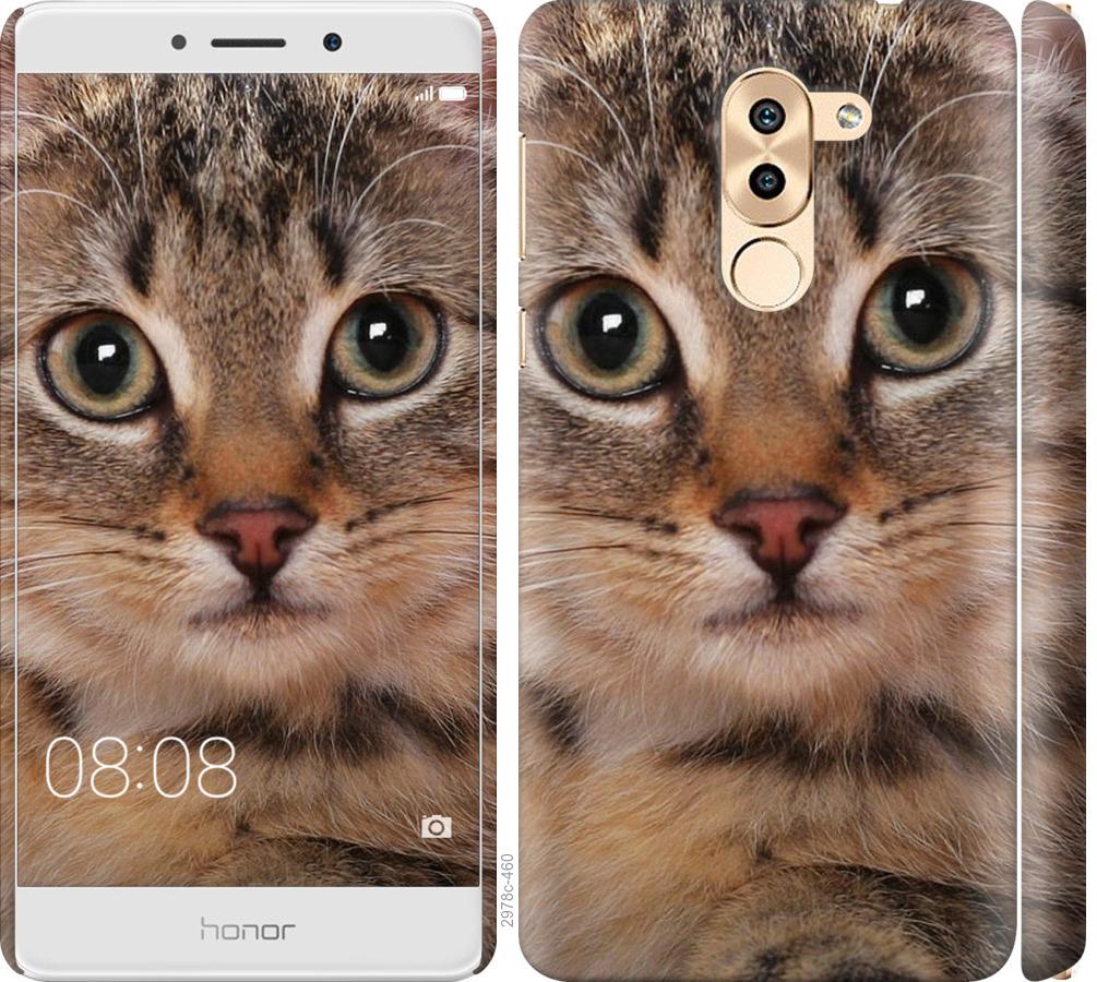 

Чехол на Huawei Mate 9 Lite Полосатый котик