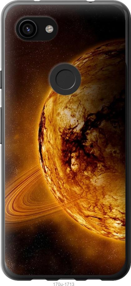 

Чехол на Google Pixel 3a XL Жёлтый Сатурн