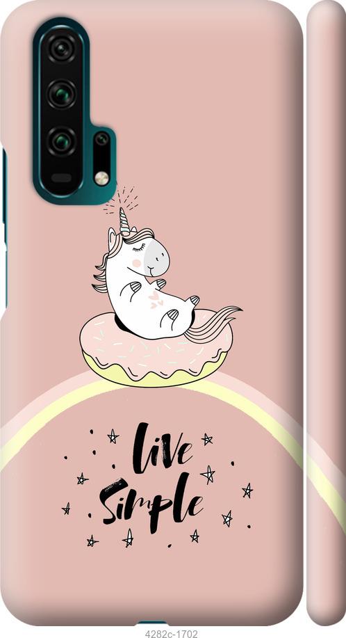 

Чехол на Huawei Honor 20 Pro Единорожка в пончике