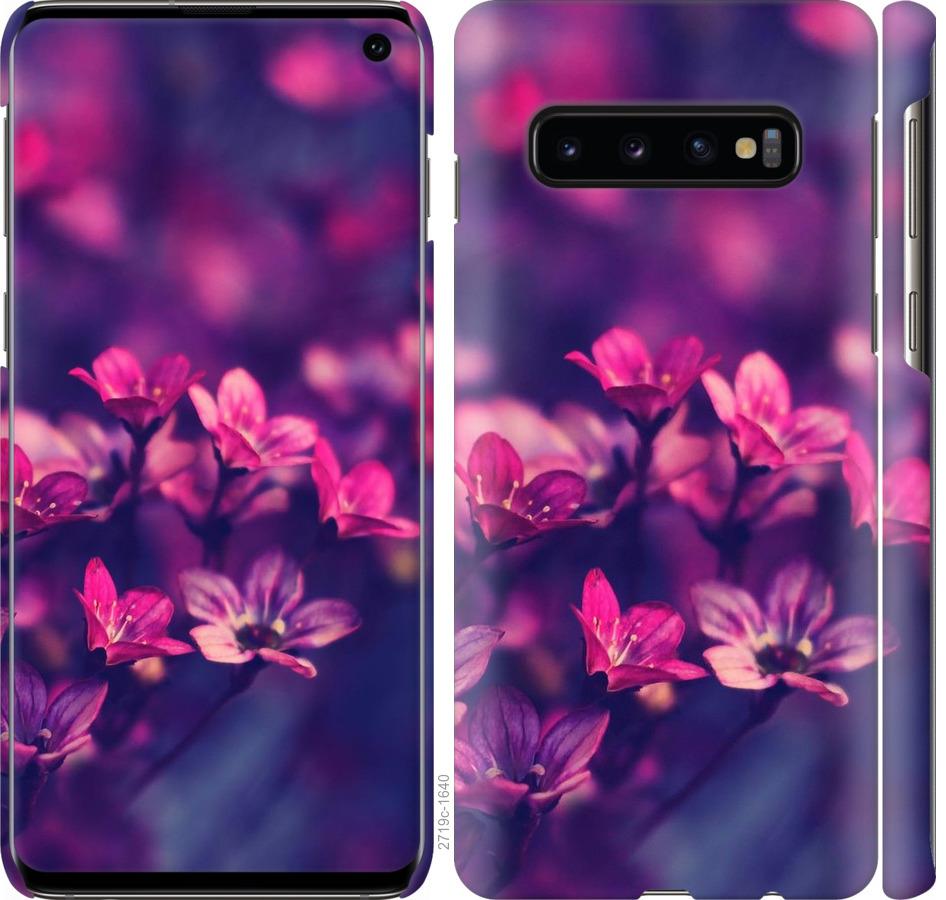 

Чохол на Samsung Galaxy S10 Пурпурні квіти