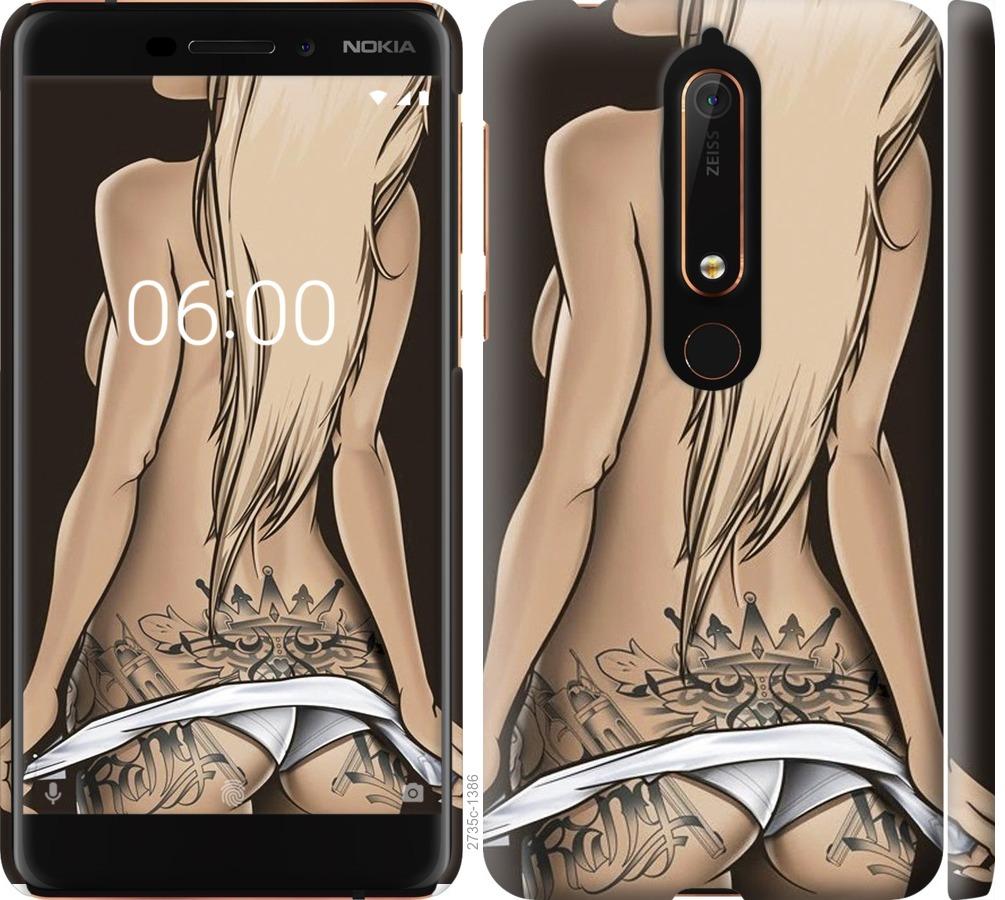 

Чохол на Nokia 6.1 Дівчина з татуюванням