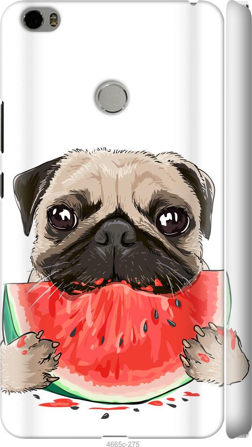 

Чехол на Xiaomi Mi Max Мопс и арбуз