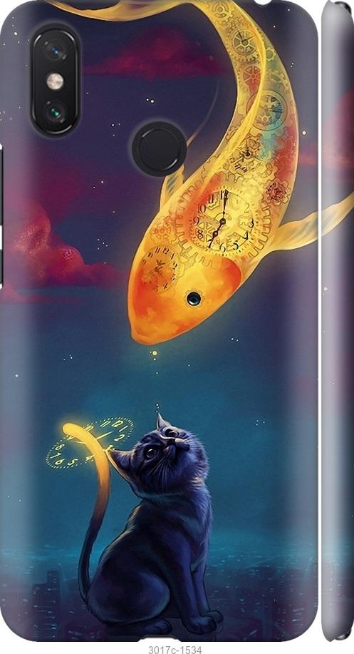 

Чехол на Xiaomi Mi Max 3 Кошкин сон