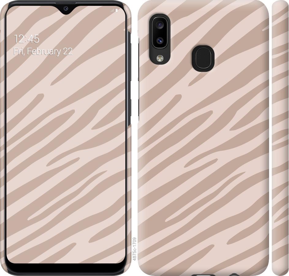 Чохол на Samsung Galaxy A20e A202F Зебра беж