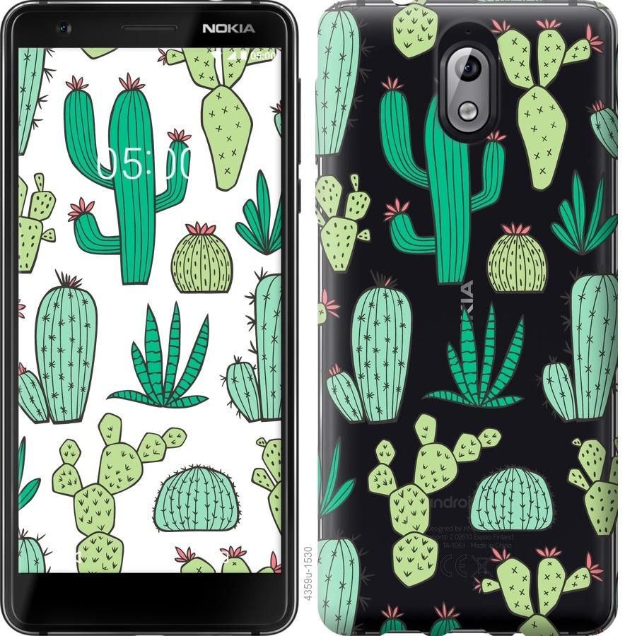 

Чехол на Nokia 3.1 кактусы 2