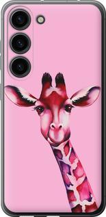 Чохол на Samsung Galaxy S23 Рожева жирафа