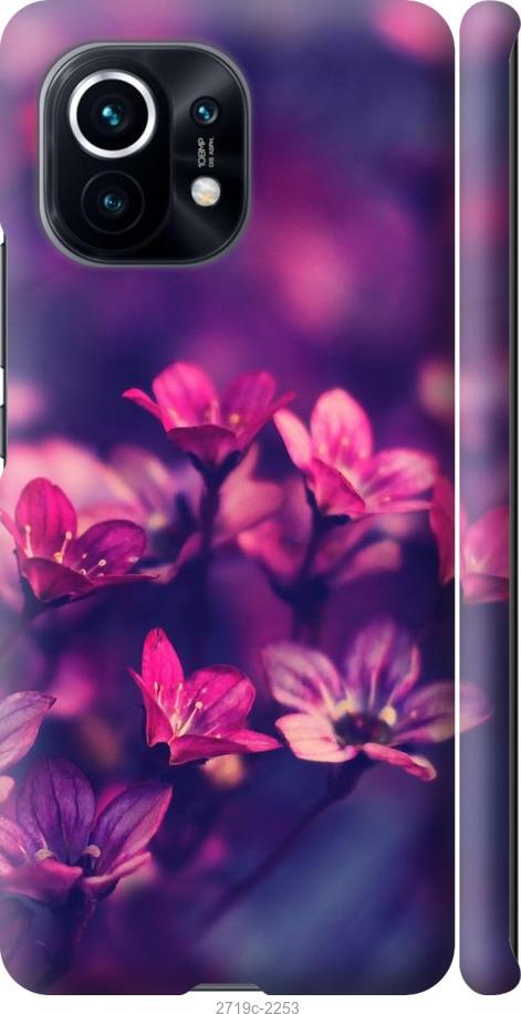 

Чехол на Xiaomi Mi 11 Пурпурные цветы