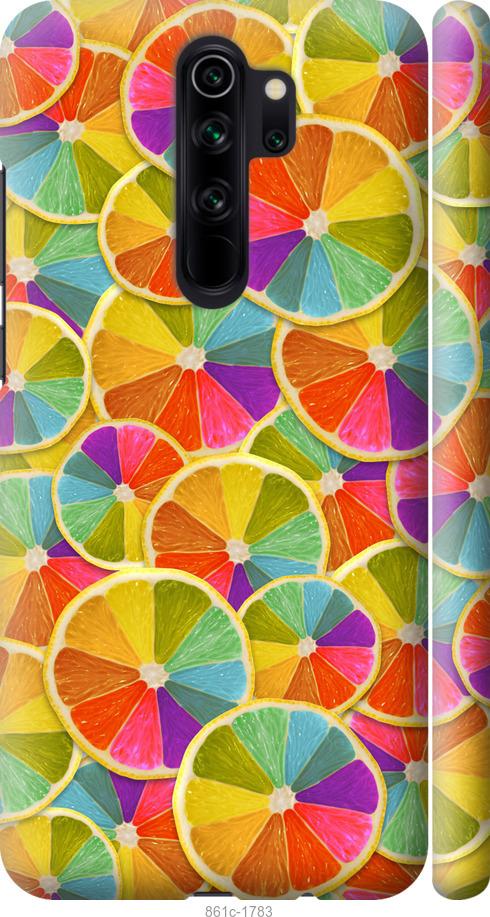 Чехол на Xiaomi Redmi Note 8 Pro Разноцветные дольки лимона