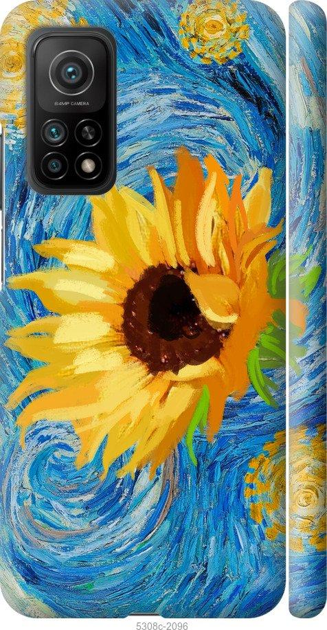 

Чохол на Xiaomi Mi 10T Квіти жовто-блакитні