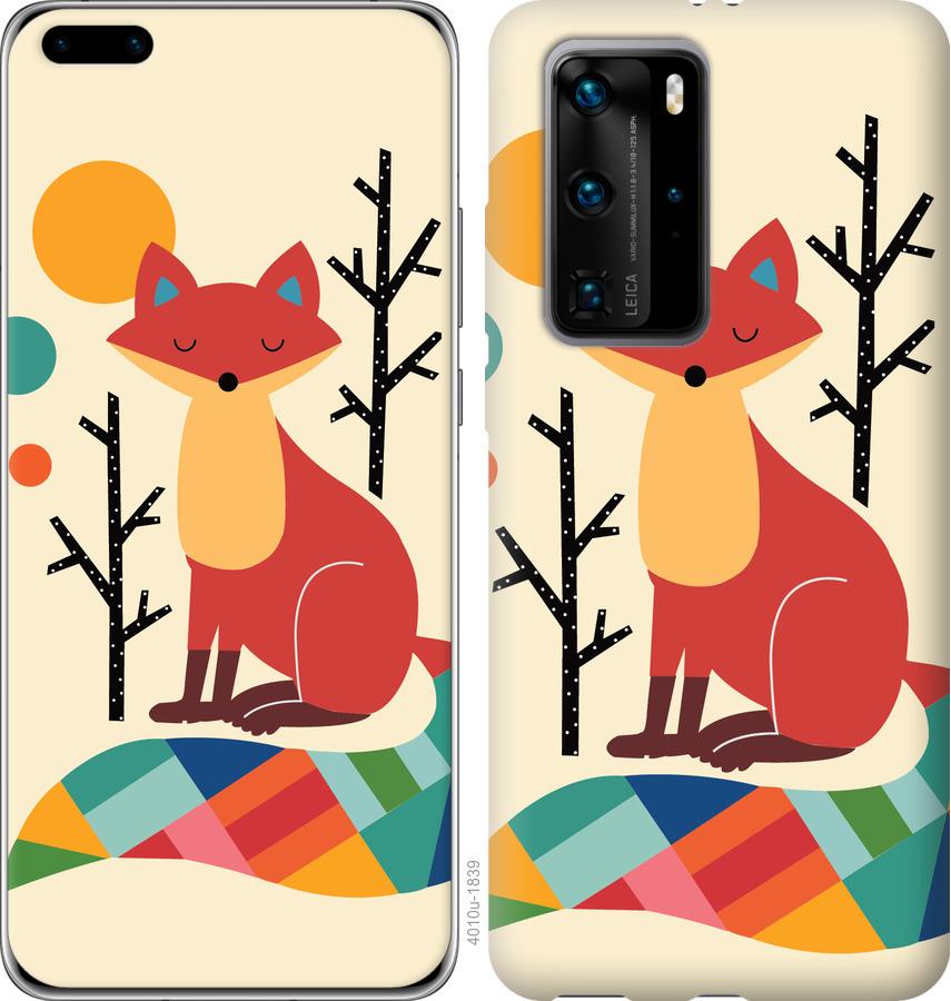 

Чехол на Huawei P40 Pro Rainbow fox