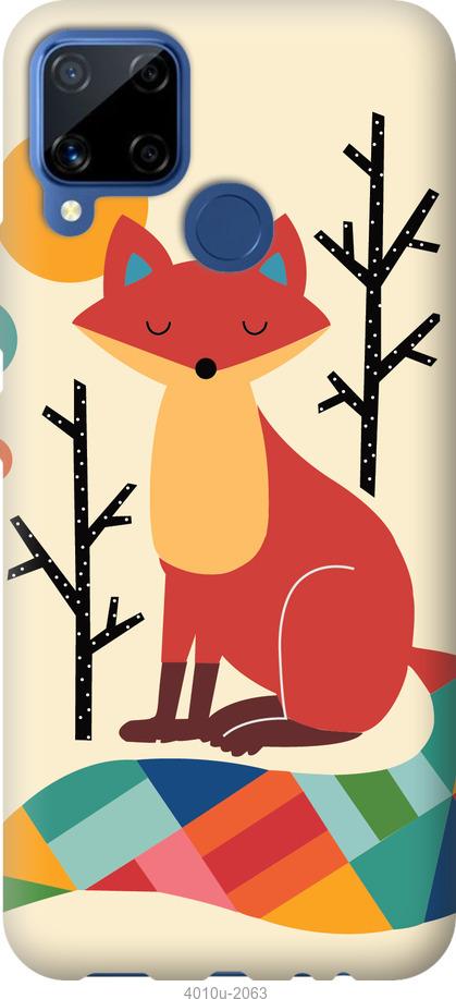 

Чехол на Realme C15 Rainbow fox