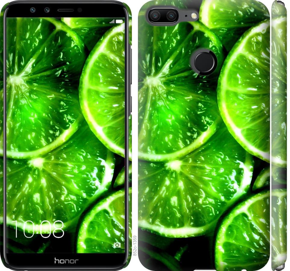 

Чохол на Huawei Honor 9 Lite Зелені часточки лимона