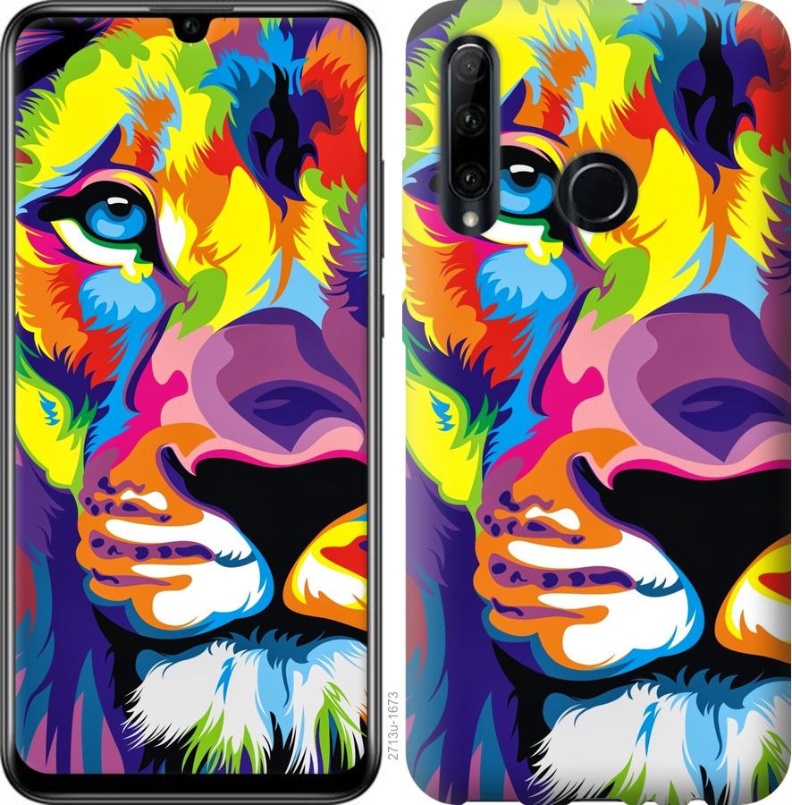 

Чохол на Huawei P40 Lite E Різнобарвний лев