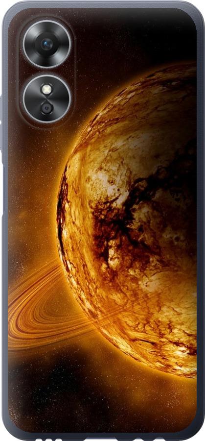 

Чохол на Oppo A17 Жовтий Сатурн