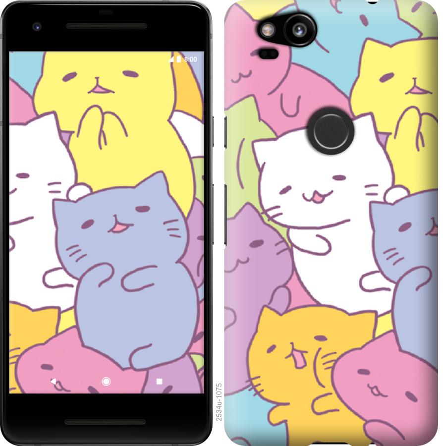 

Чехол на Google Pixel 2 Котики