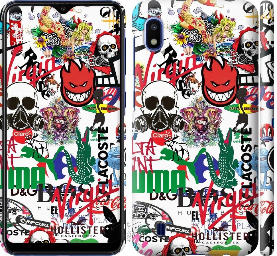

Чохол на Samsung Galaxy A10 2019 A105F Many different logos