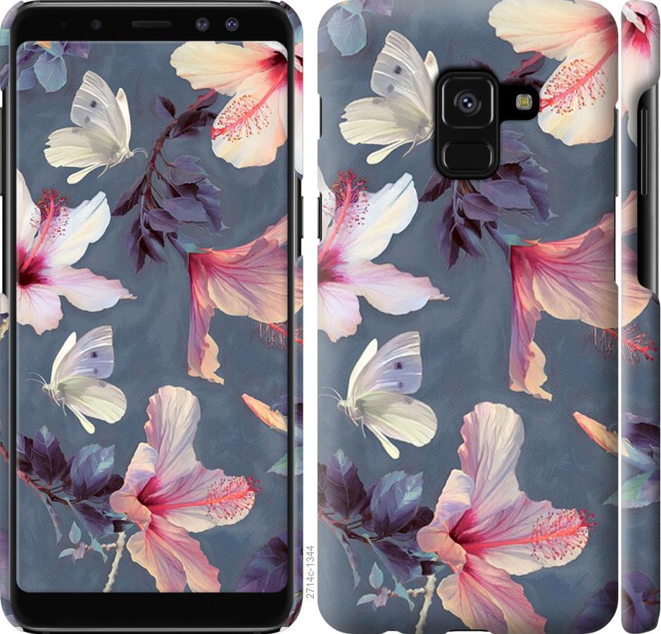 

Чохол на Samsung Galaxy A8 2018 A530F Намальовані квіти