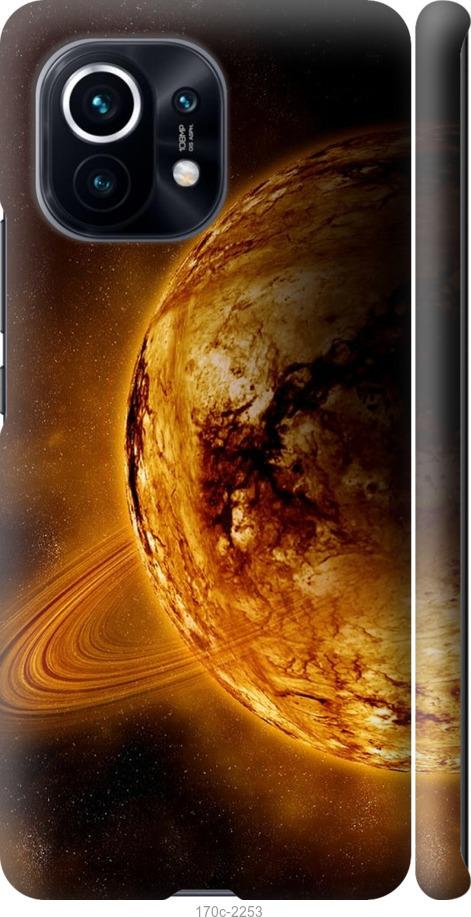 Чехол на Xiaomi Mi 11 Жёлтый Сатурн