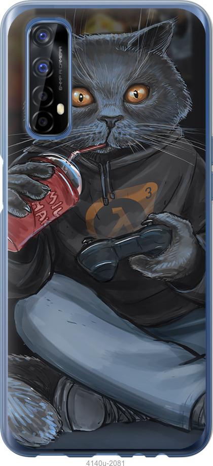 Чехол на Realme 7 gamer cat